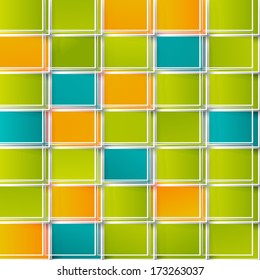 Vector color squares. Abstract background