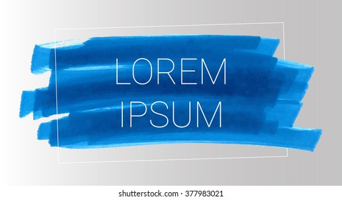 Vector color stripes drawn blue markers. Elements for design and background