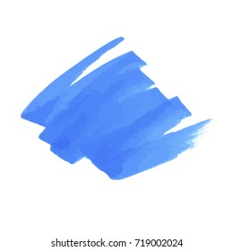 Vector color stripes drawn blue markers. Elements for design and background