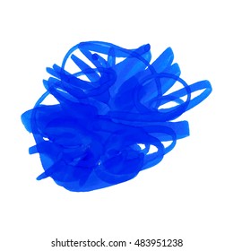 Vector color stripes drawn markers blue. Elements for design and background