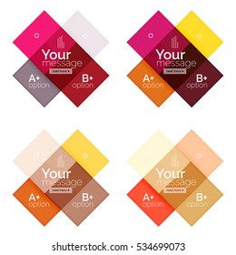 Vector color stripes infographics templates with sample option text, isolated on white. Geometric business abstract line background for workflow layout, diagram, number options or web design