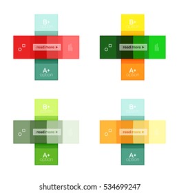 Vector color stripes infographics templates with sample option text, isolated on white. Geometric business abstract line background for workflow layout, diagram, number options or web design