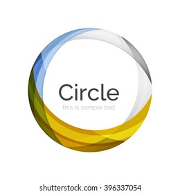 Vector color swirl shape icon or abstract background