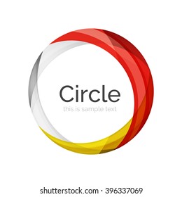 Icono de forma giratoria de color del vector o fondo abstracto