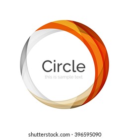 Vector color swirl shape icon or abstract background