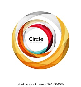 Vector color swirl shape icon or abstract background