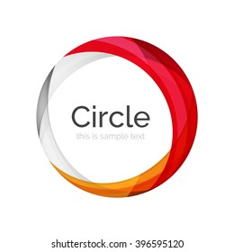 Vector color swirl shape icon or abstract background