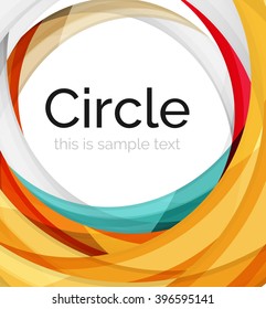 Vector color swirl shape icon or abstract background