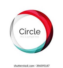 Vector color swirl shape icon or abstract background