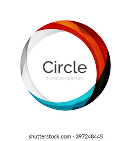 Icono de forma giratoria de color del vector o fondo abstracto