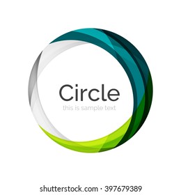 Vector color swirl shape icon or abstract background