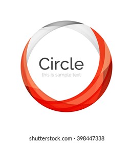 Vector color swirl shape icon or abstract background