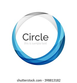 Vector color swirl shape icon or abstract background