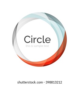 Vector color swirl shape icon or abstract background