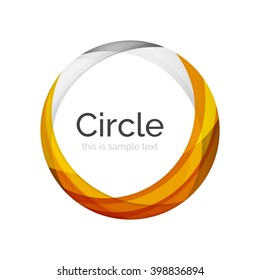 Vector color swirl shape icon or abstract background