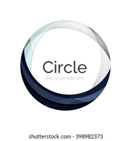 Vector color swirl shape icon or abstract background