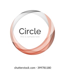 Vector color swirl shape icon or abstract background