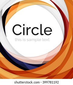 Vector color swirl shape icon or abstract background