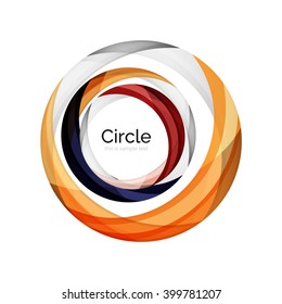 Icono de forma giratoria de color del vector o fondo abstracto