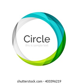 Vector color swirl shape icon or abstract background