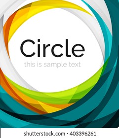 Vector color swirl shape icon or abstract background