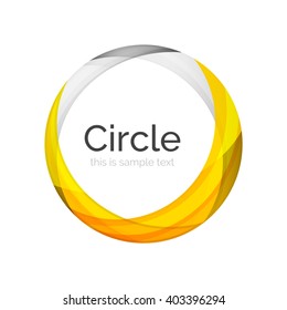 Vector color swirl shape icon or abstract background