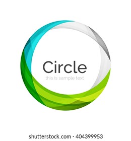 Vector color swirl shape icon or abstract background