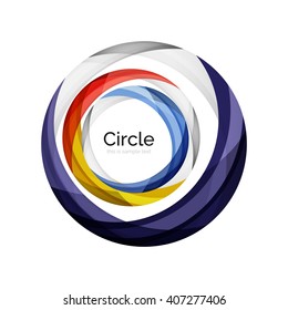 Icono de forma giratoria de color del vector o fondo abstracto