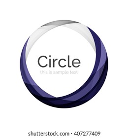 Vector color swirl shape icon or abstract background