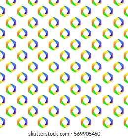 Vector color swirl shape icon