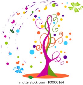 Vector color tree