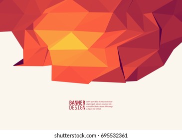 Vector Color Triangle Design Templates for Brochures, Flyers, Mobile Technologies, Applications, Online Services, Typographic Emblems, Logo, Banners and Infographic. Abstract Modern Background.