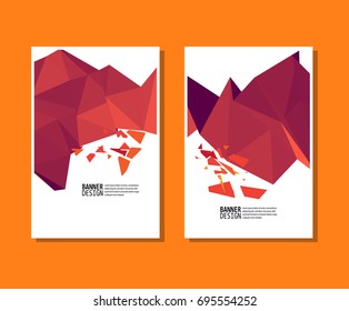 Vector Color Triangle Design Templates for Brochures, Flyers, Mobile Technologies, Applications, Online Services, Typographic Emblems, Logo, Banners and Infographic. Abstract Modern Background.
