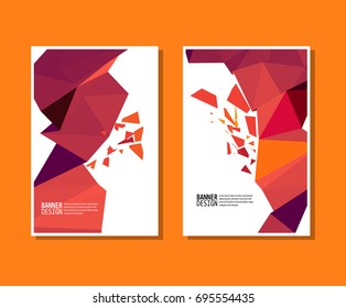 Vector Color Triangle Design Templates for Brochures, Flyers, Mobile Technologies, Applications, Online Services, Typographic Emblems, Logo, Banners and Infographic. Abstract Modern Background.