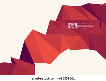 Vector Color Triangle Design Templates for Brochures, Flyers, Mobile Technologies, Applications, Online Services, Typographic Emblems, Logo, Banners and Infographic. Abstract Modern Background.