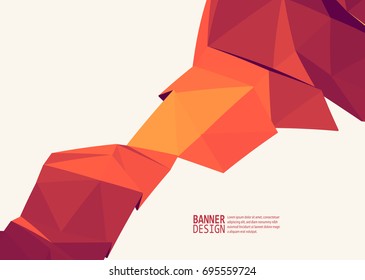 Vector Color Triangle Design Templates for Brochures, Flyers, Mobile Technologies, Applications, Online Services, Typographic Emblems, Logo, Banners and Infographic. Abstract Modern Background.
