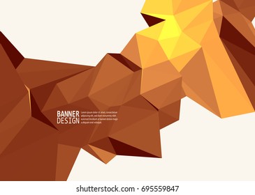 Vector Color Triangle Design Templates for Brochures, Flyers, Mobile Technologies, Applications, Online Services, Typographic Emblems, Logo, Banners and Infographic. Abstract Modern Background.