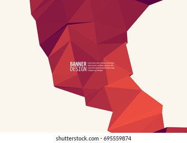Vector Color Triangle Design Templates for Brochures, Flyers, Mobile Technologies, Applications, Online Services, Typographic Emblems, Logo, Banners and Infographic. Abstract Modern Background.