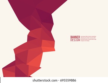 Vector Color Triangle Design Templates for Brochures, Flyers, Mobile Technologies, Applications, Online Services, Typographic Emblems, Logo, Banners and Infographic. Abstract Modern Background.