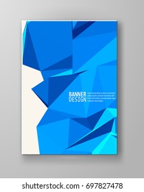 Vector Color Triangle Design Templates for Brochures, Flyers, Mobile Technologies, Applications, Online Services, Typographic Emblems, Logo, Banners and Infographic. Abstract Modern Background.