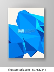Vector Color Triangle Design Templates for Brochures, Flyers, Mobile Technologies, Applications, Online Services, Typographic Emblems, Logo, Banners and Infographic. Abstract Modern Background.