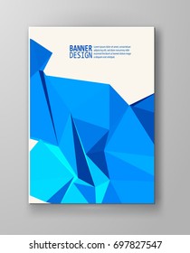 Vector Color Triangle Design Templates for Brochures, Flyers, Mobile Technologies, Applications, Online Services, Typographic Emblems, Logo, Banners and Infographic. Abstract Modern Background.