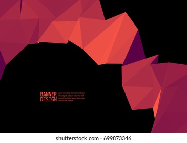 Vector Color Triangle Design Templates for Brochures, Flyers, Mobile Technologies, Applications, Online Services, Typographic Emblems, Logo, Banners and Infographic. Abstract Modern Background.