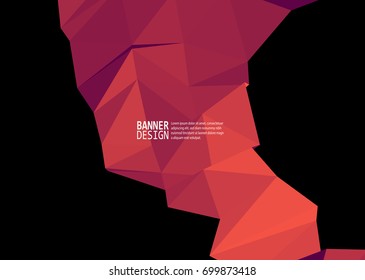 Vector Color Triangle Design Templates for Brochures, Flyers, Mobile Technologies, Applications, Online Services, Typographic Emblems, Logo, Banners and Infographic. Abstract Modern Background.