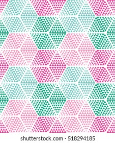 Vector color triangle pattern. Geometric background