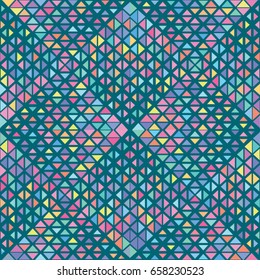 Vector color triangle pattern. Geometric background