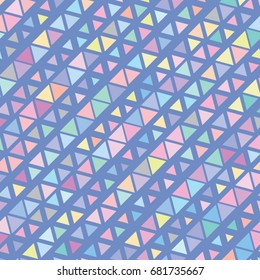 Vector color triangle pattern. Geometric background