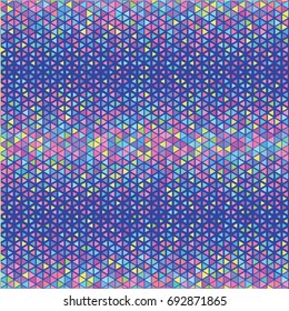 Vector color triangle pattern. Geometric background