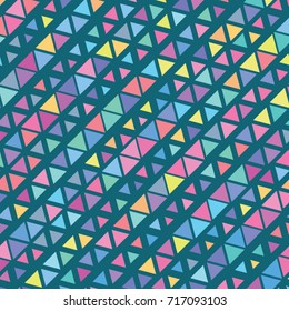 Vector color triangle pattern. Geometric background