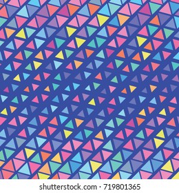 Vector color triangle pattern. Geometric background